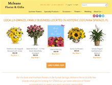 Tablet Screenshot of mcleansflorist.com